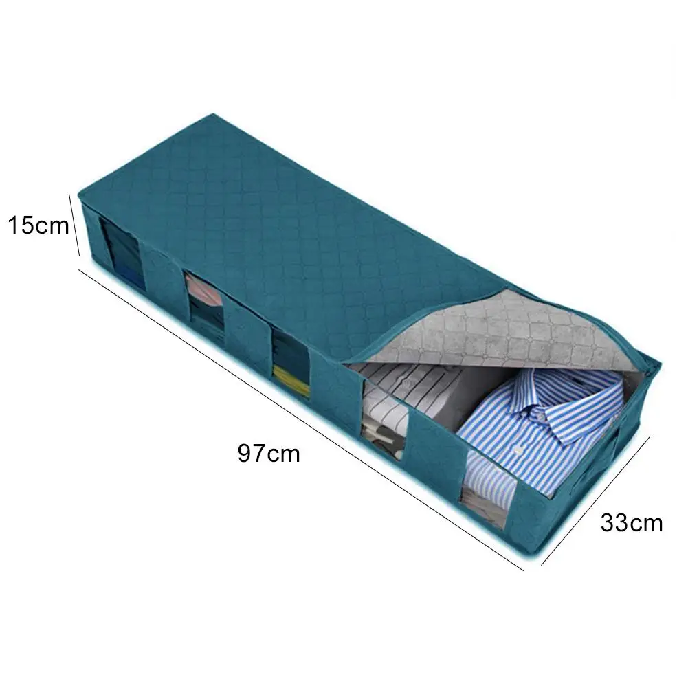 

Folding Large Capacity Storage Bag Organizer Clothes Blanket Under Bed Container Clothing & Wardrobe Storage