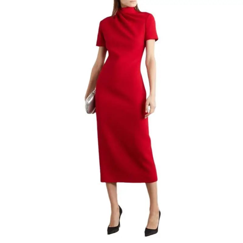 Уникальное летнее платье с плиссированным воротником 2020 очаровательное