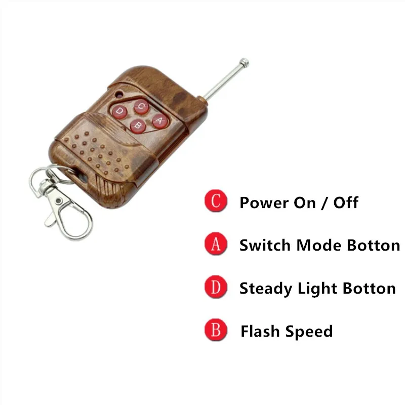 Беспроводной пульт дистанционного управления авто-Стайлинг 4x3 светодиодный