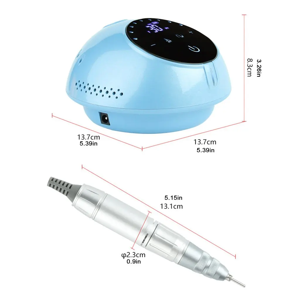 

35W Nail Professional Tools Electric Nail Drill Machine Cordless Rechargeable Portable Nail Drill Manicure Pedicure Files