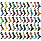 Модные уличные носки унисекс с мультяшным рисунком, женские милые и забавные носки, женские и мужские носки для весны, осени и зимы, большого размера