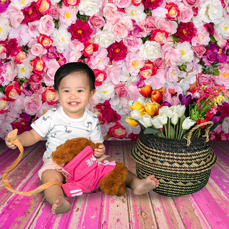 225*150cm Flower Wall Theme Photography Background Children Taking Photo Backdrop Cloth Wedding Decoration Canvas Painting | Дом и сад