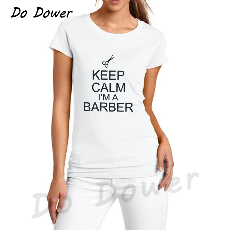 Футболка с надписью Keep Calm забавная женская футболка коротким рукавом и круглым
