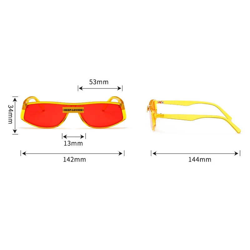 

Zilead Small Rectangular Translucent Sunglasses Brand Designer Feature Colorful Sunglasses For Women Oculos escuros