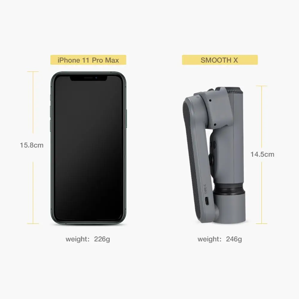 Zhiyun Smooth X смартфон карданный Ручной Карманный стабилизатор Sefie Stick для iPhone11Pro/Max