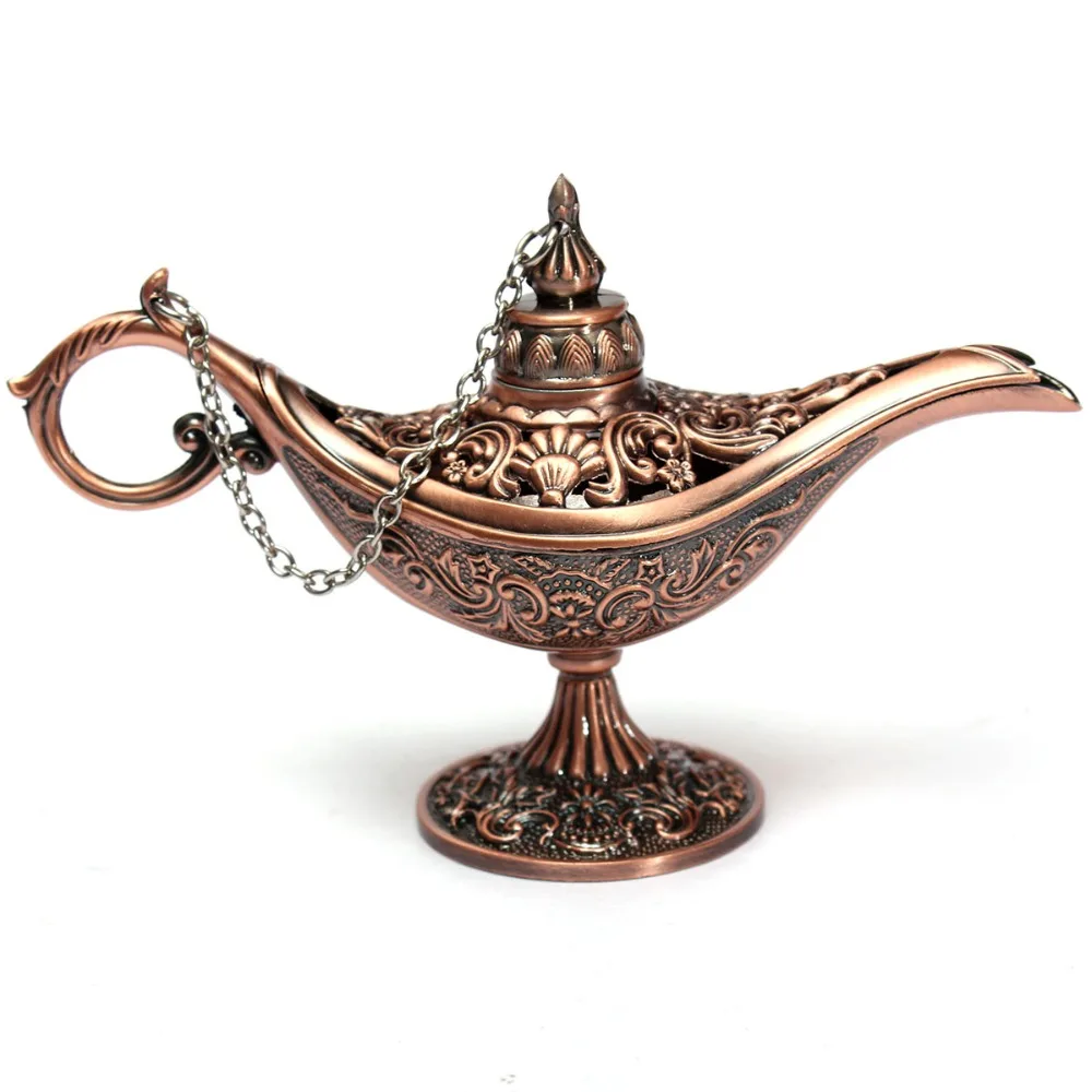 

High quality 12cm Magic Lamp Fairy Tale Magic Lamps Tea Pot Lamp Vintage Toys Home Decoration Ornament For Children Gifts