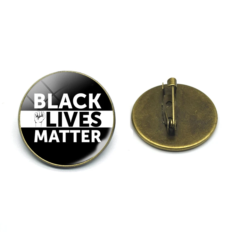 Брошь на булавке бронзовая брошь в форме кулака с надписью Black Lives Matter | Украшения