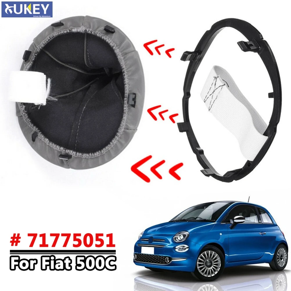 Plastic Car Gear Gaiter Boot Cover Ring Shift Knob Stick Lever Frame For Fiat 500 500c 2007-2013 /Panda 2003-2012 | Автомобили и