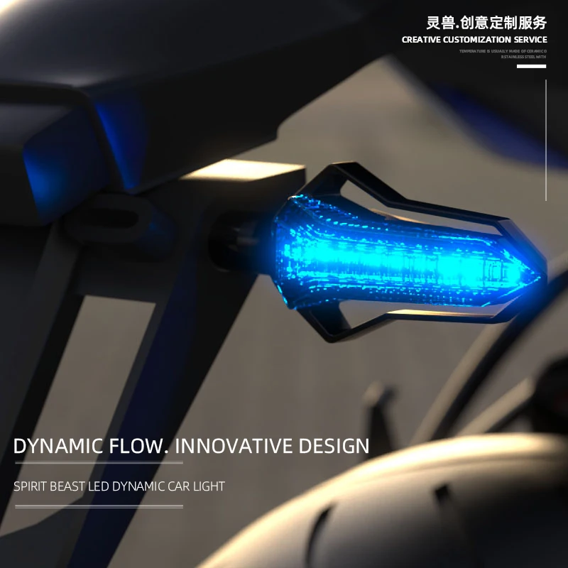 

For Kawasaki KTM BMW Suzuki Honda Motorcycle 12V Turn Signal Light LED Lamp Daytime Running Signal Lights Indicator Universal