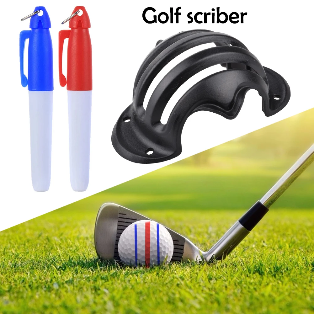 

Golf Ball Line Liner Marker Pen Template Alignment Marks Tool Aid Golf Equipment for Outdoor Exercise Sport Ornament