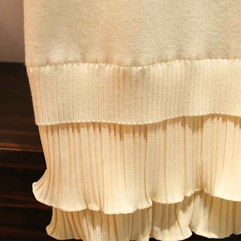 Платье большого размера осень зима однотонное длинное кружевное сшитое стильное