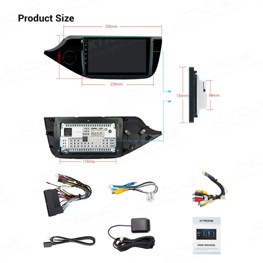 XTRONS 9 ''IPS DSP новейший Android автомобильный мультимедийный стерео плеер для Kia Cee