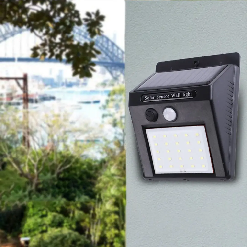 Водонепроницаемый 30 светодиодный датчик движения PIR на солнечной энергии