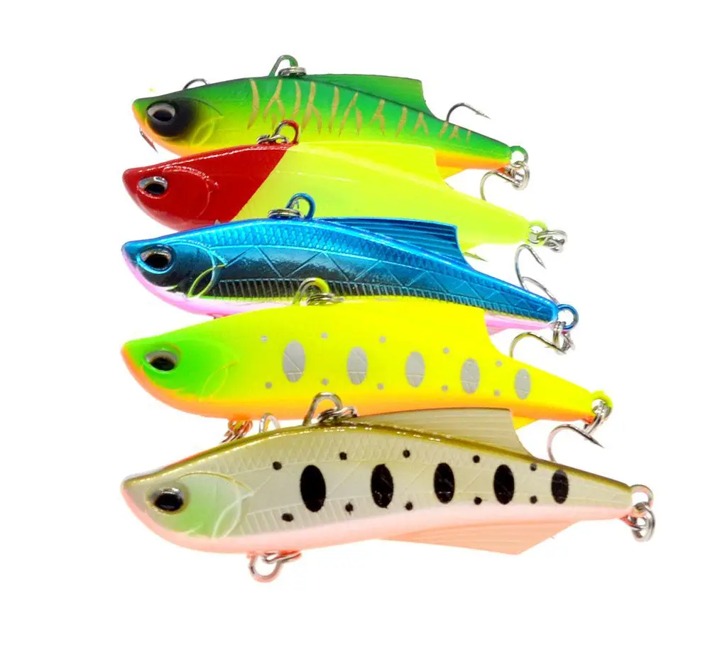 5 шт. рыбу Металическая Vibe Vib приманка Minnow Rattlin Рыбалка Fly поворотный крюк приманки