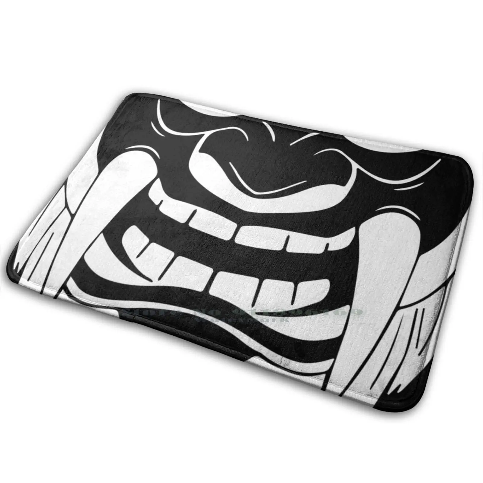 Они демон японская маска белая кожа Dtg104 коврик ковер Противоскользящий для