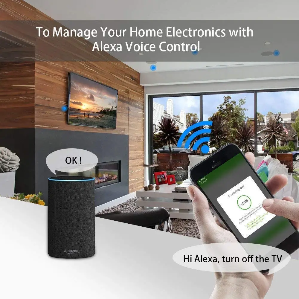 NTONPOWER WiFi Smart Plug электрический выключатель с Alexa Google Assistant US Adapter Защита от