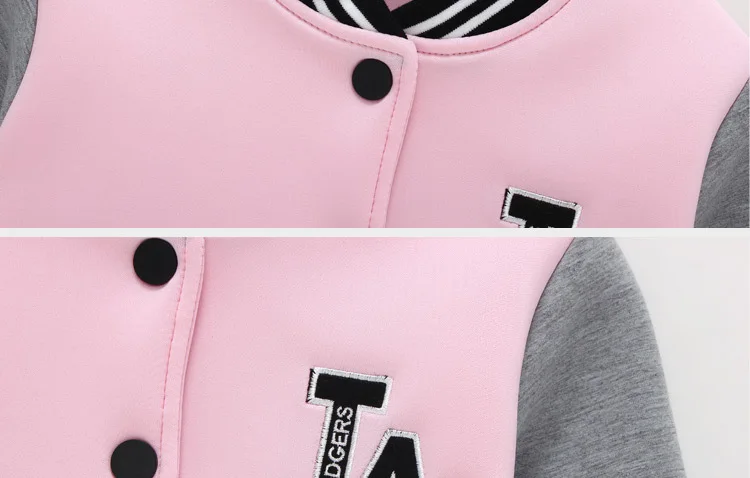 Зимнее платье для девочек спортивная одежда бейсбольная куртка школы + брюки с