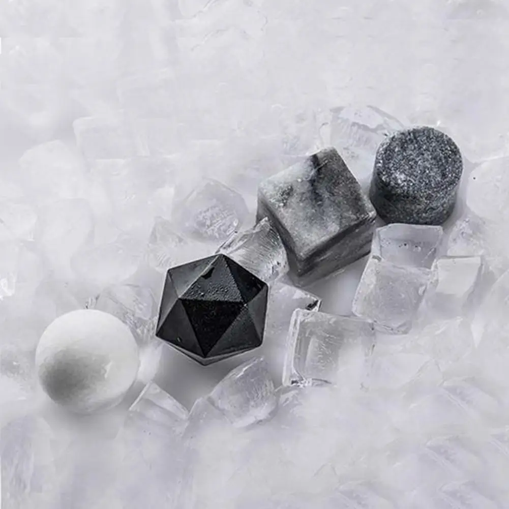 Камни для виски многоразовые охлаждающие многогранные кубики льда из