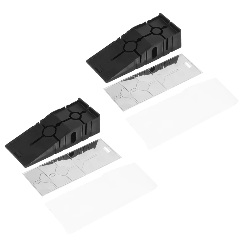 

2X Simulation Car Tire Repair Slope Pad Step Pad Holder For TRAXXAS SCX10 AXIAL TRX4 RC Car Repair Tool Repair Slope