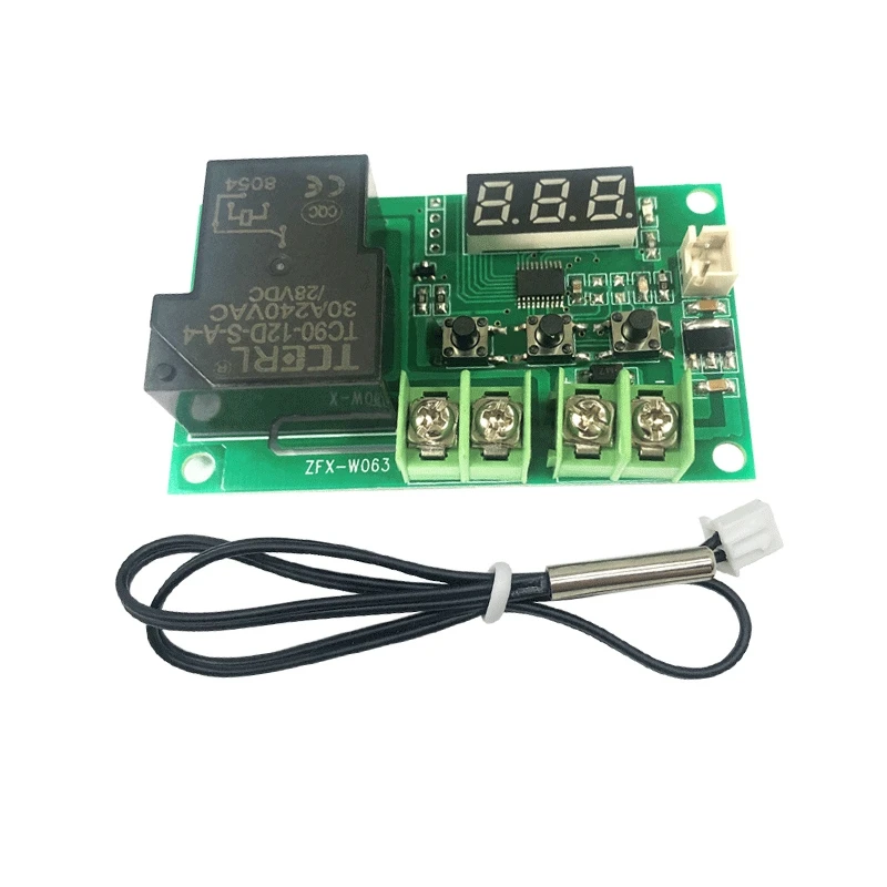 

DC12V LED Digital Display Temperature Controller Thermostat High Precision Regulator Switch 30A Relay NTC Sensor Module