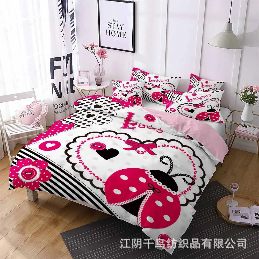 Комплекты постельного белья с изображением божьей коровки Австралия Европа США