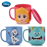 disney mickey minnie olaf sleeping children with cover home drinking cup mouth brushing cup cute baby cartoon milk cup drop