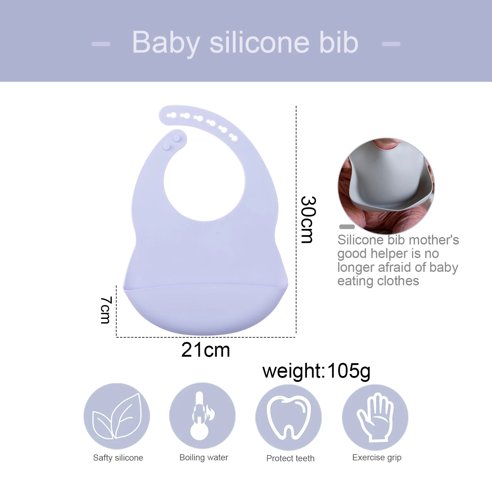 Baberos de silicona para ni&ntilde;os reci&eacute;n nacidos, platos de alimentaci&oacute;n para beb&eacute;s, alimentadores de desayuno para ni&ntilde;os peque&ntilde;os, 1 unidad-5