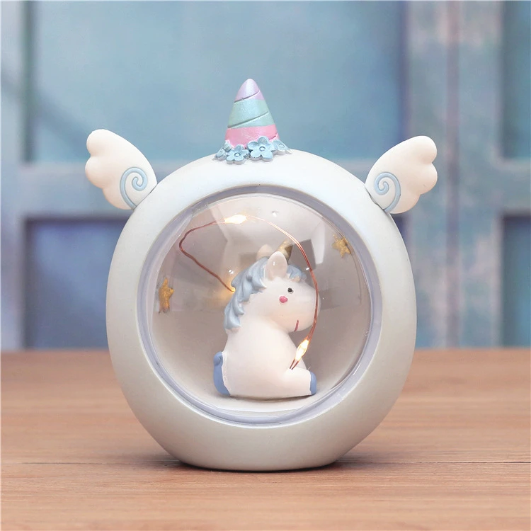 Милый Единорог мини светодиодный ночсветильник игрушка мультфильм аниме