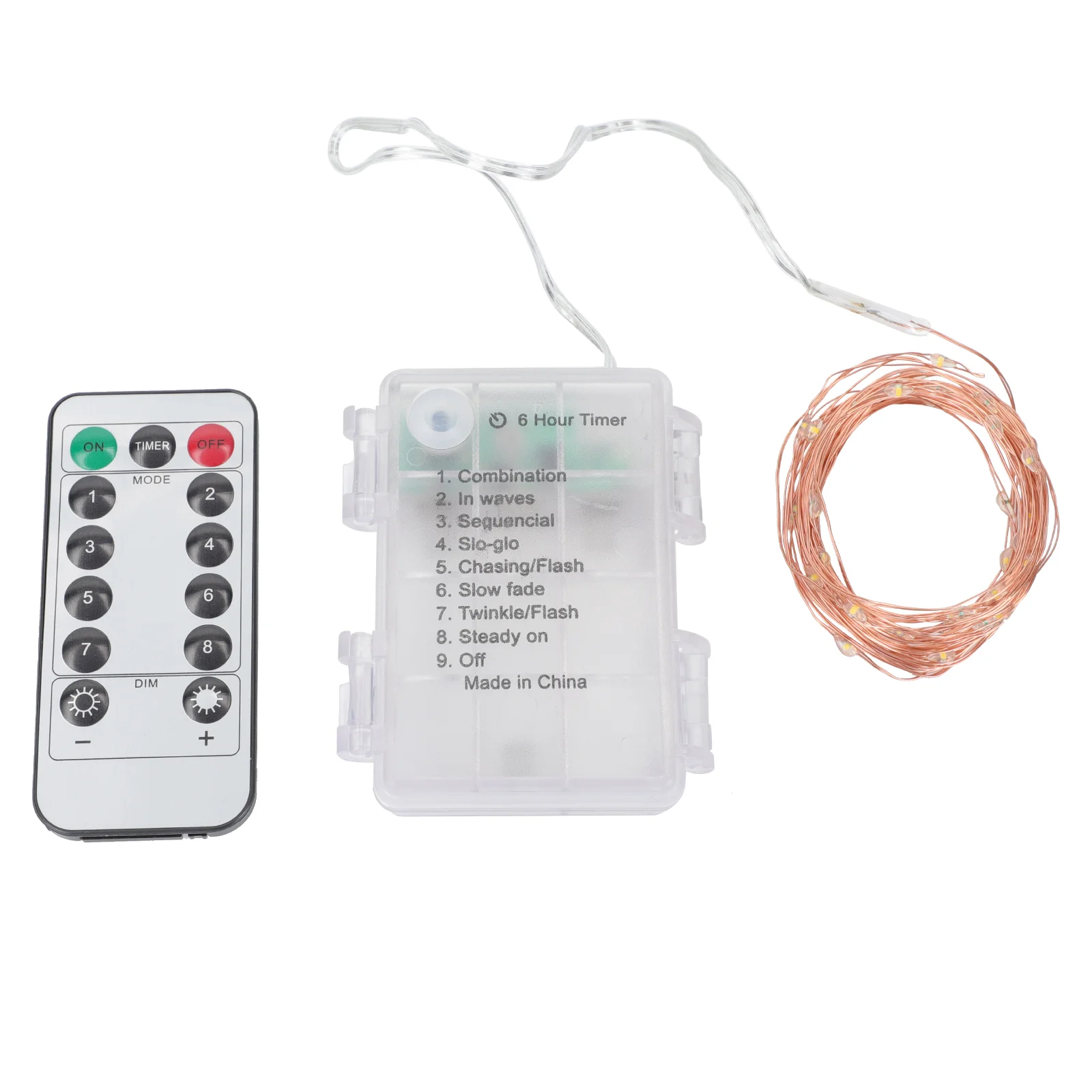 

1 шт., Декоративная гирлянда с дистанционным управлением