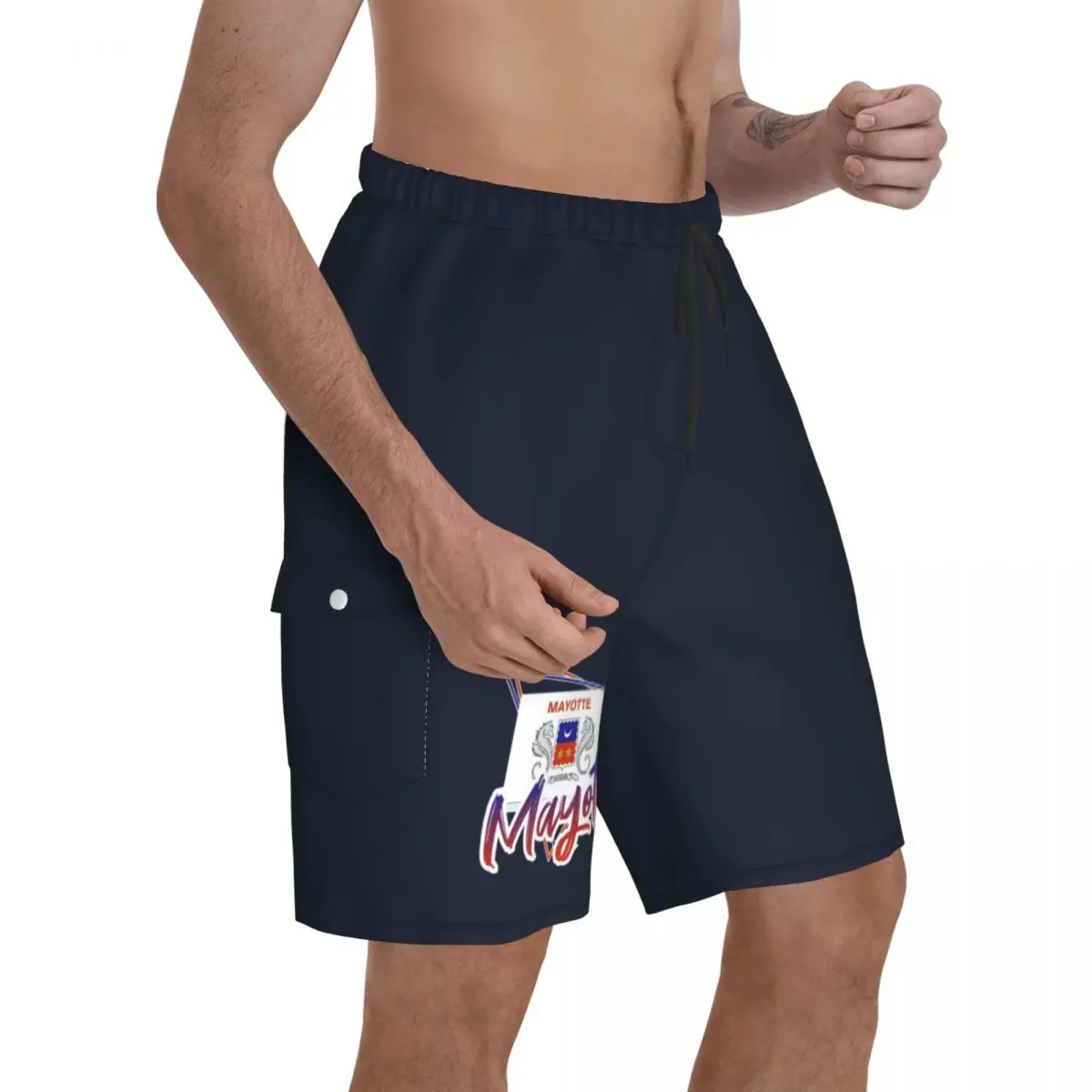 

Mayotte Promo Male Shorts Pocket beach pants Beach R278 Breathable Quick Dry Print Unique