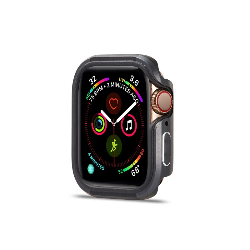 Противоударный чехол из алюминиевого сплава для iWatch 4 40 мм совместим с Apple Watch Series 5