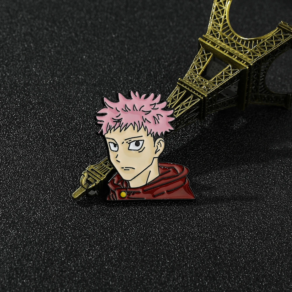Японское аниме Jujutsu Kaisen металлическая брошь эмалированный штифт Itadori Yuji значок с