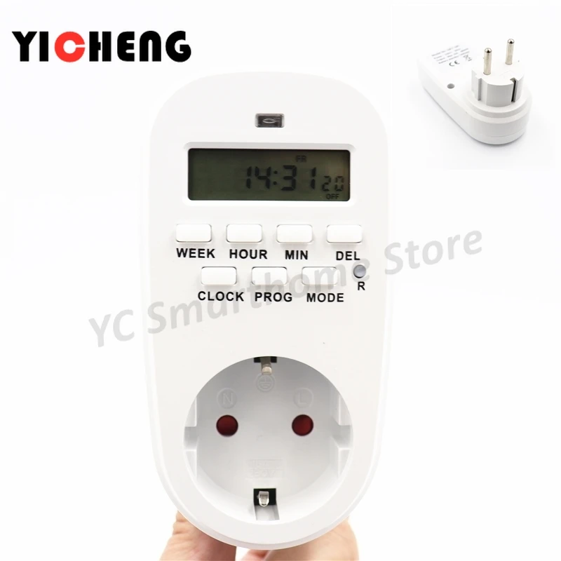Цифровой Интеллектуальный таймер Weekiy ЕС США Великобритания FR BR электронный |