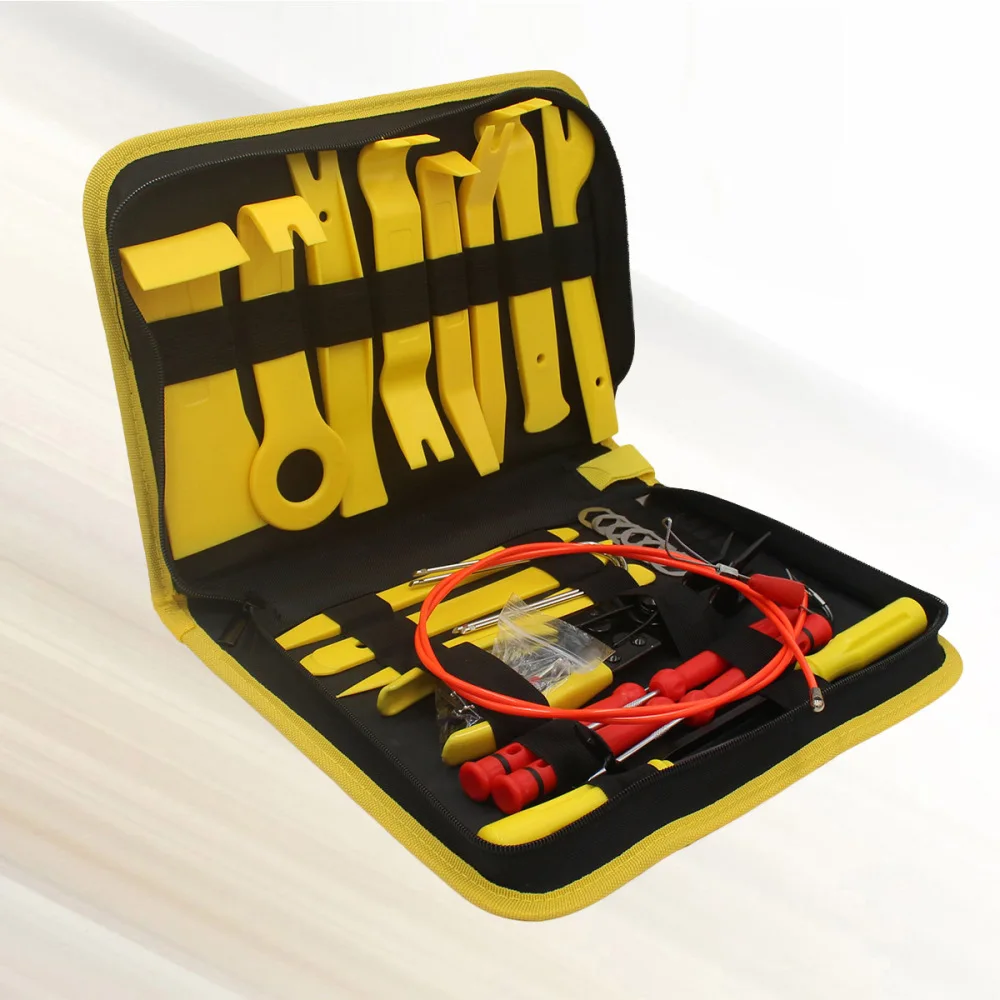 

39 in 1 Car Repair Removal Tool Kit Car Speaker Door Trim Wiring Modification Tool (Red)