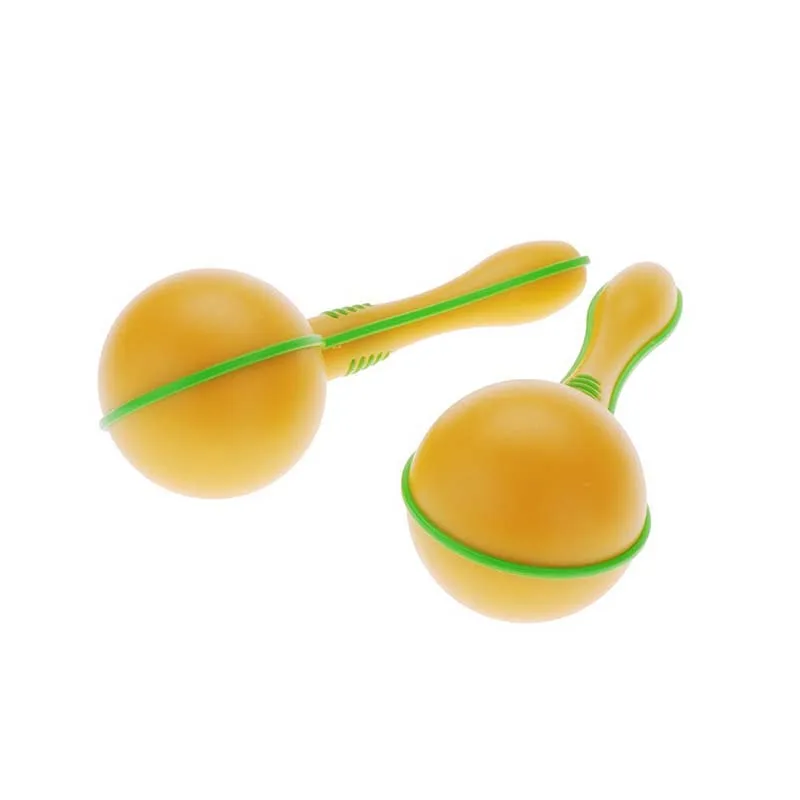 Желтое пластиковое яйцо Марака музыкальное раннее Образовательное ритм игрушка