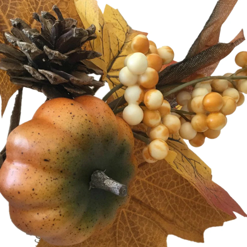 Искусственный Кленовый лист Тыквенные ветви украшения Цветочная композиция