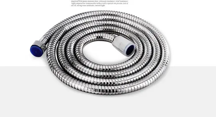 G 1/2'Black Shower Hose 150cm Stainless Steel Shower Tube Flexible Gold Bathroom Hose Plumbing Chrome ORB