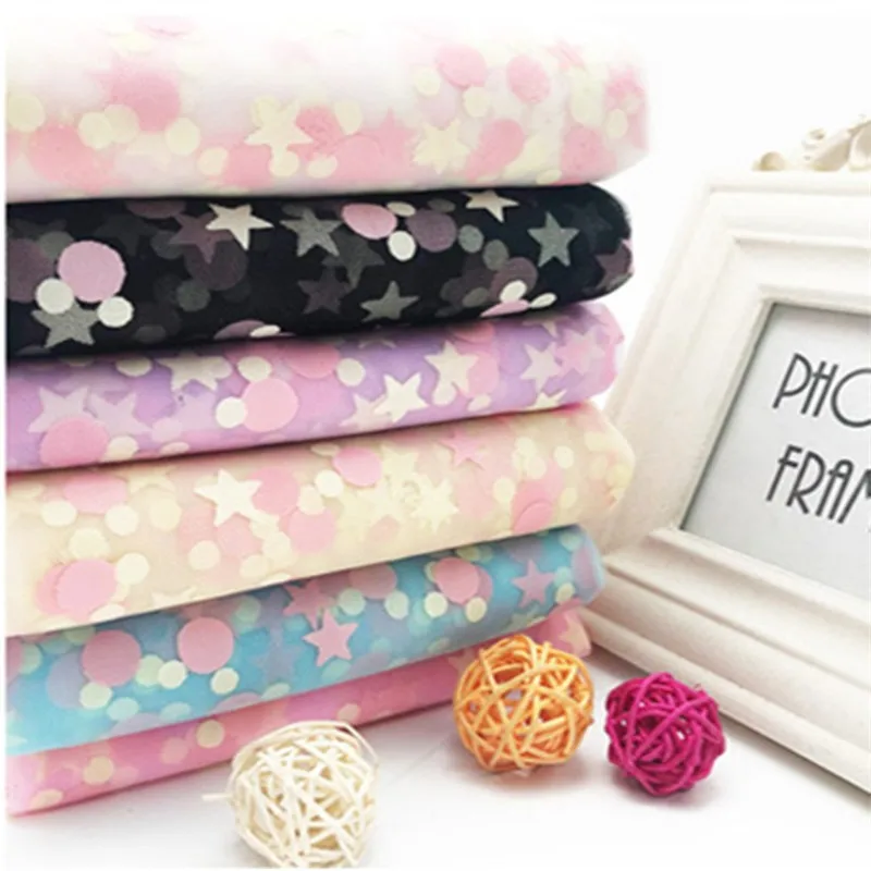 Тюль блёстки ткань Mickey звезды Свадебная вечеринка платье принцессы юбка пачка