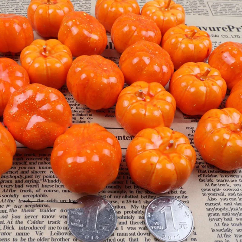10/шт 3 5 см мини Реалистичный искусственный тыквенный пенопласт Тыква DIY ремесло