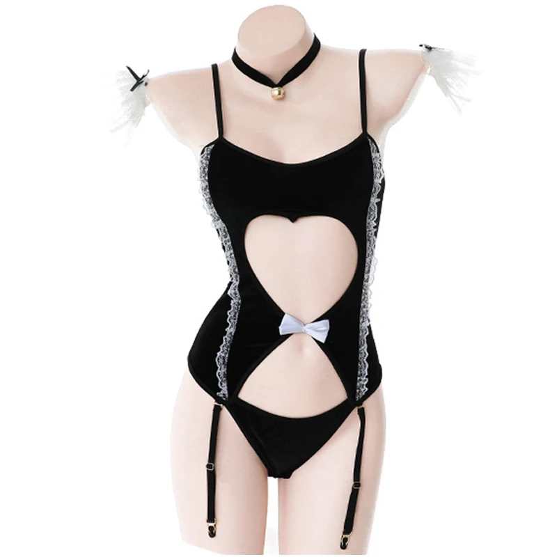 

Rabbit Girl Uniform Sexy Cosplay Bodysuits Women Lingerie Cutout Bandage Back Bunny Costumes One-Piece Body Suit