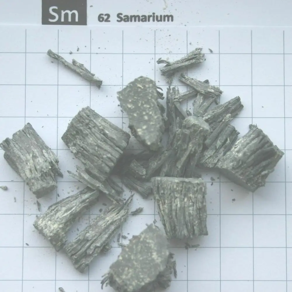 Образец металлических элементов Samarium-50 г кусков 99.9% чисто-Периодическая таблица |