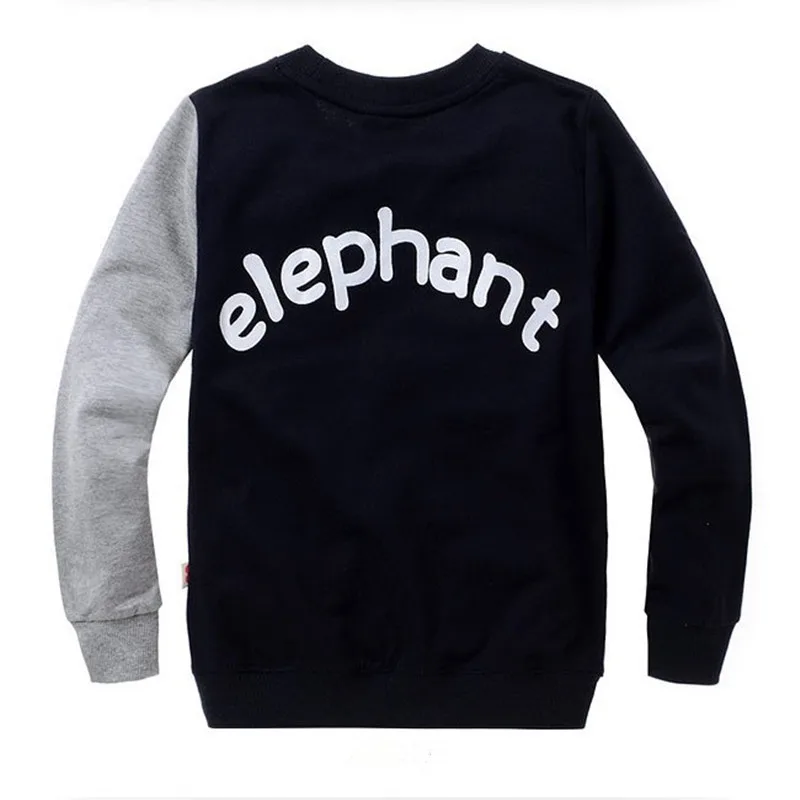 Детская одежда для мальчиков с принтом футболка рисунками слона детские топы