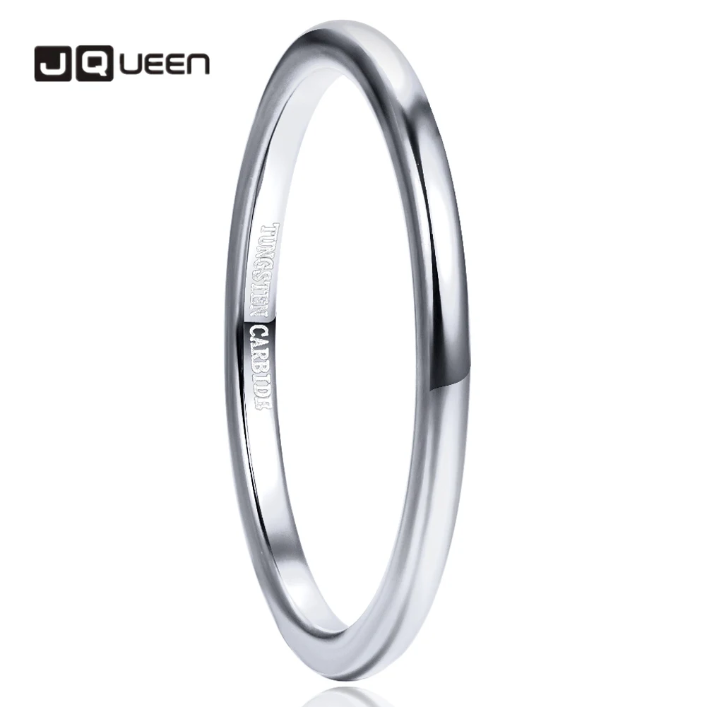 2 мм Ширина сталь цвет полностью полированная Вольфрамовая кольцо обручальное