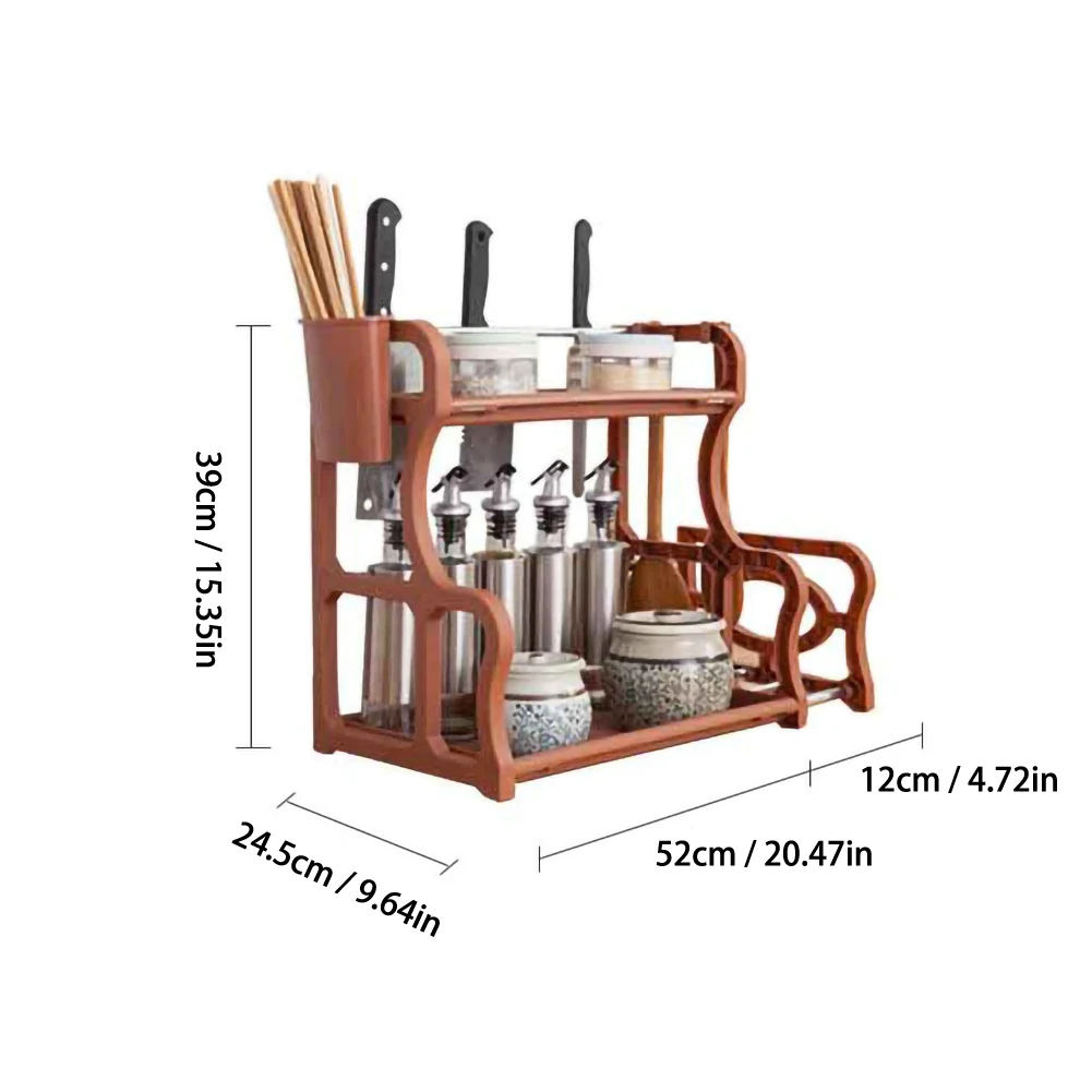 

Multifunctional kitchen racks kitchen storage organization plastic storage racks cutlery cutting board seasoning storage racks