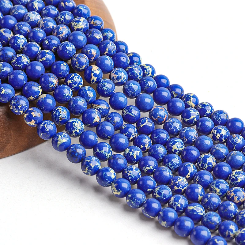 

7A Grade Natural Stone Bule Emperor Pine Beads mm-10mm Beads For Jewelry Making DIY Jewelry Components Accessories For Jewelry