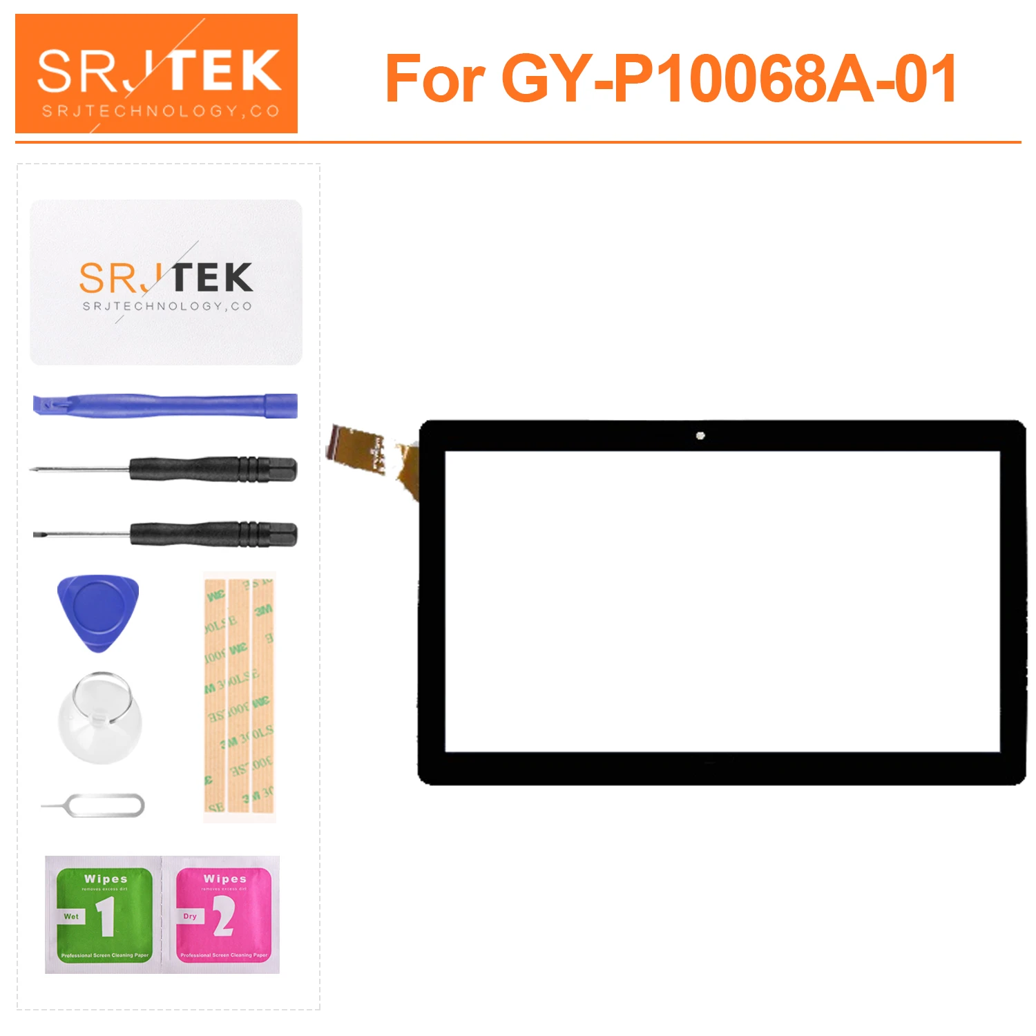 

For GY-P10068A-01 GY-P10068A-02 Tablet PC External Capacitive Touch Screen Digitizer Assembly Replacement Outer Sensor Panel