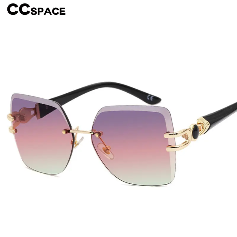 49089 бескаркасные квадратные роскошные солнцезащитные очки для мужчин и женщин