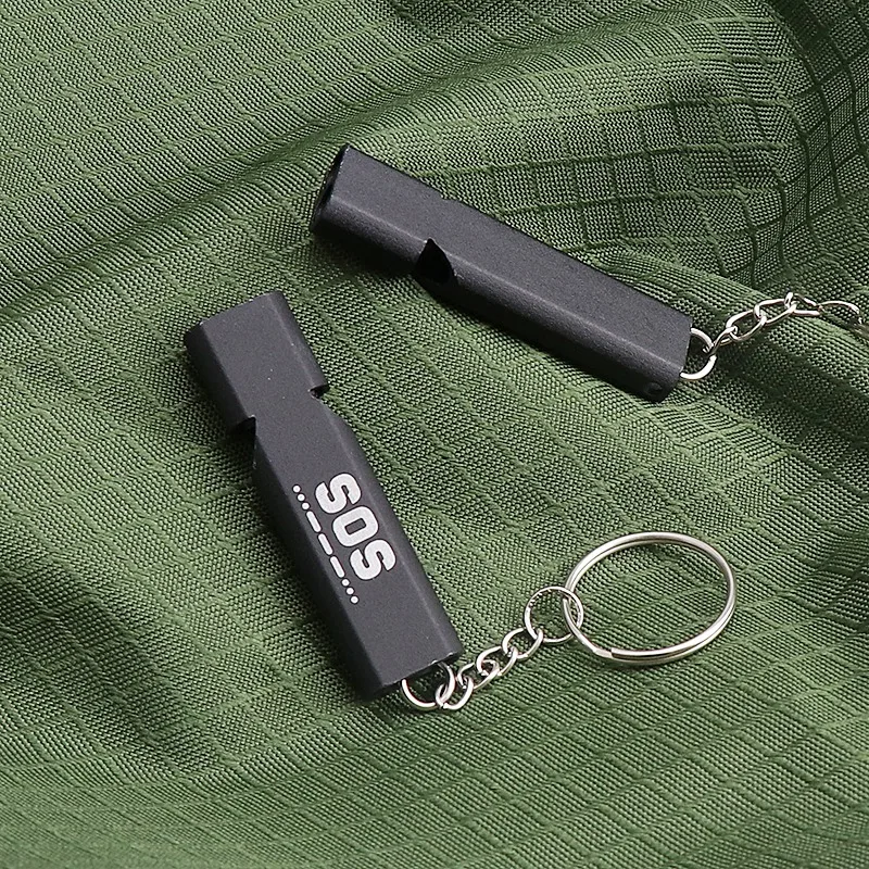 

2pcs Outdoor Camping survival Whistle Frequency Whistle Multifunctional Portable EDC Tool SOS Earthquake Emergency Whistle