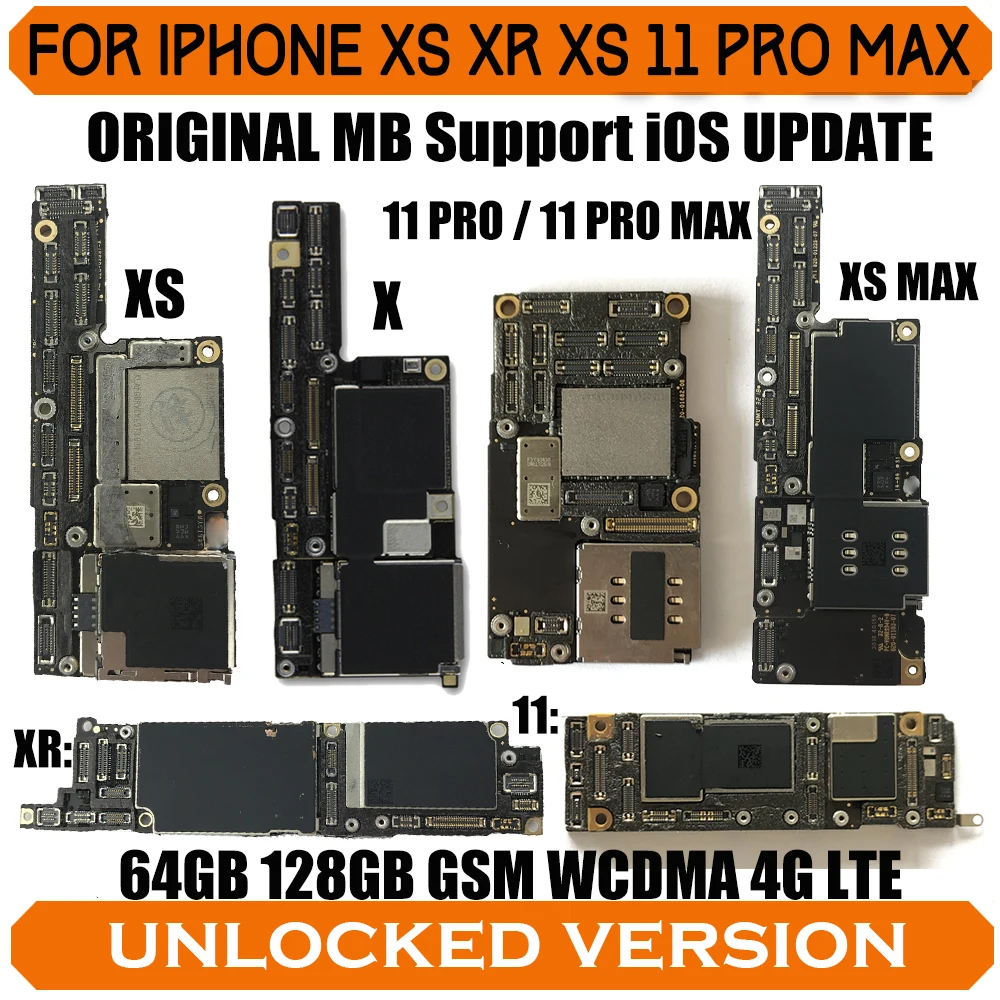Материнская плата с полными чипами для iPhone X XS MAX XR оригинальная разблокированная