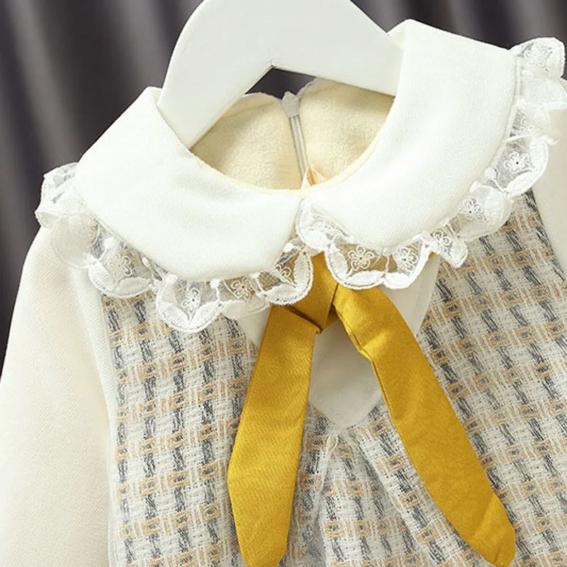 

Toddler Baby Kid Girls Dress Long Sleeve Ruffles Tulle Tutu Party Dresses For Girls Autumn Winter Costumes Clothes 1-5Y